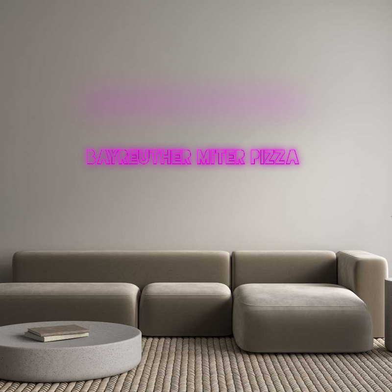 Konfigurator - Neon LED Flex - Personalisierter Indoor Schriftzug BAYREUTHER MI...