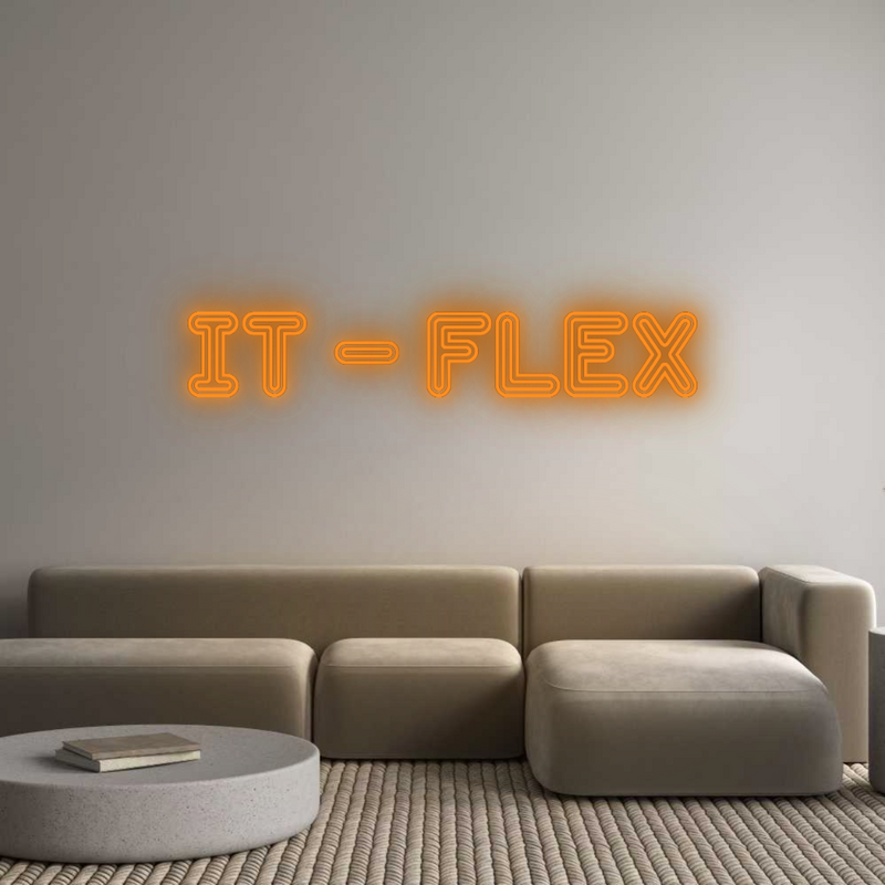 Konfigurator - Neon LED Flex - Personalisierter Indoor Schriftzug IT - Flex