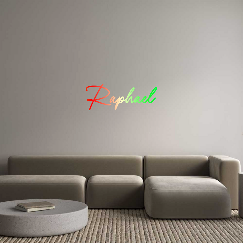 Konfigurator - Neon LED Flex - Personalisierter Indoor Schriftzug Raphael