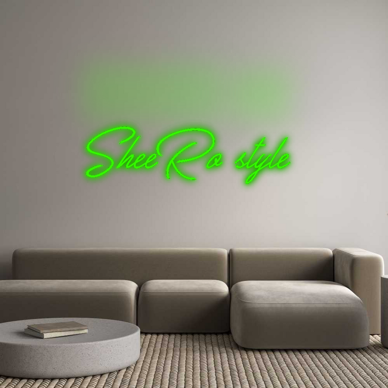 Konfigurator - Neon LED Flex - Personalisierter Indoor Schriftzug SheeRo style