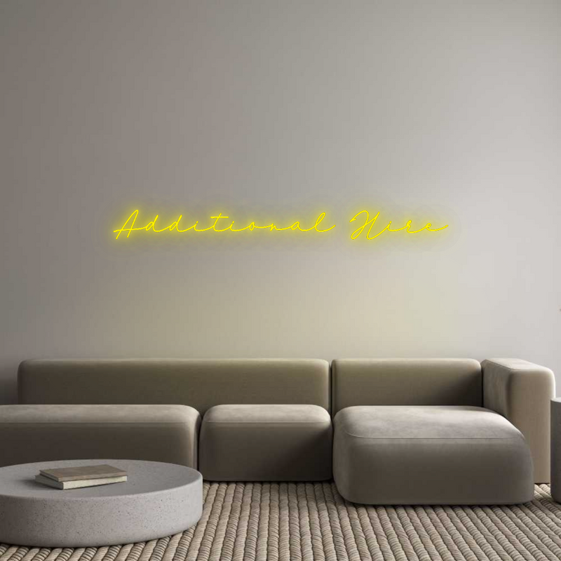 Configurator - Neon LED Flex - Custom Neon Sign Indoor Additional Hire