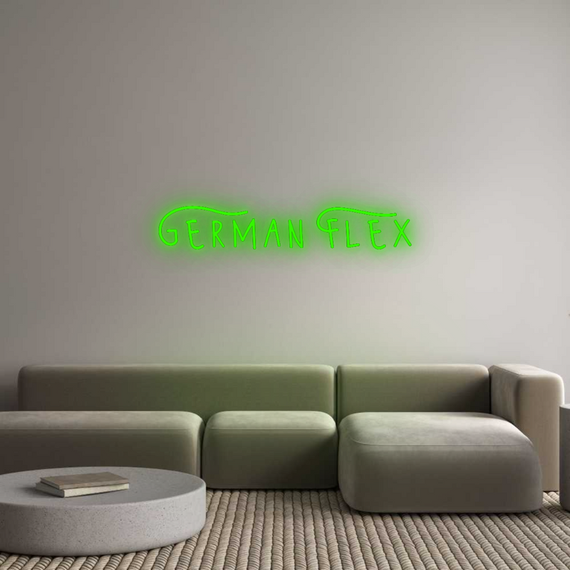 Konfigurator - Neon LED Flex - Personalisierter Indoor Schriftzug German Flex