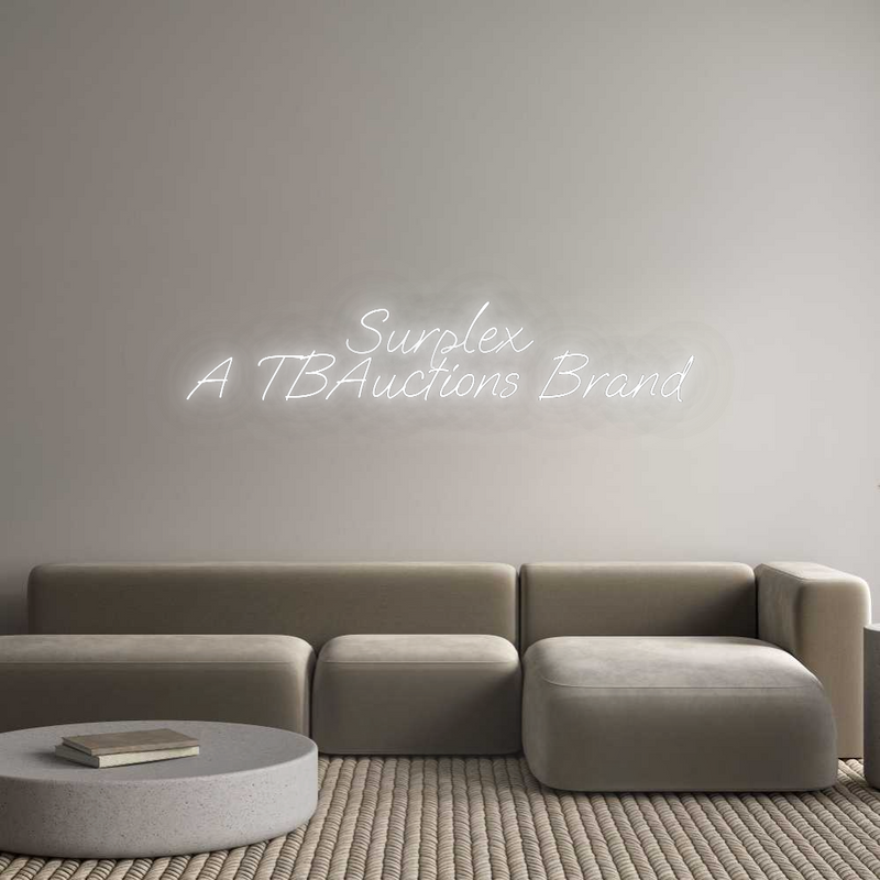 Konfigurator - Neon LED Flex - Personalisierter Indoor Schriftzug Surplex
A TB...