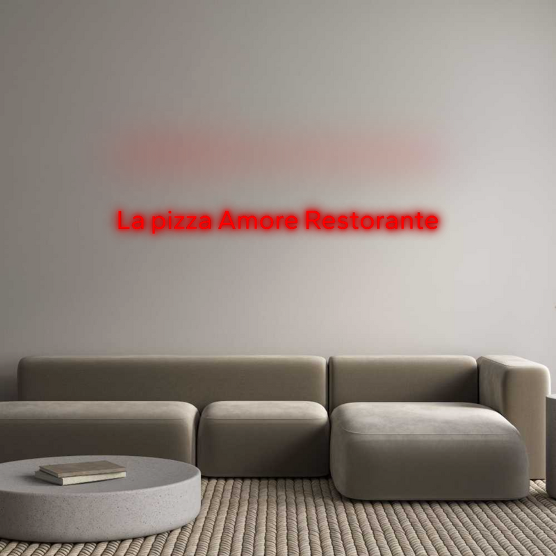 Konfigurator - Neon LED Flex - Personalisierter Indoor Schriftzug La pizza Amor...