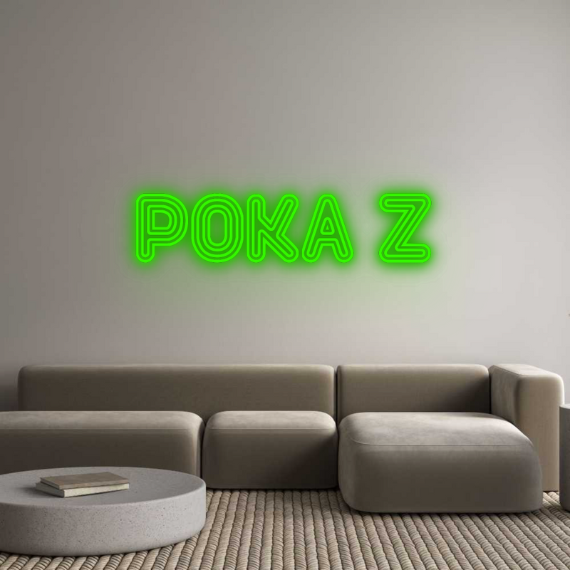 Configurateur - Neon LED Liquid Acryl - Lettres néon personnalisées pour l'intérieur et l'extérieur POKA Z