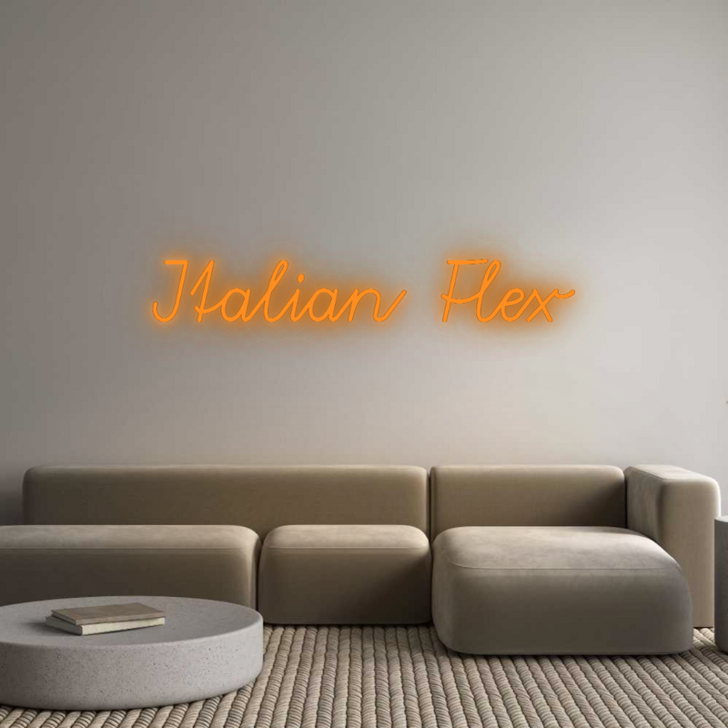 Konfigurator - Neon LED Flex - Personalisierter Indoor Schriftzug Italian Flex