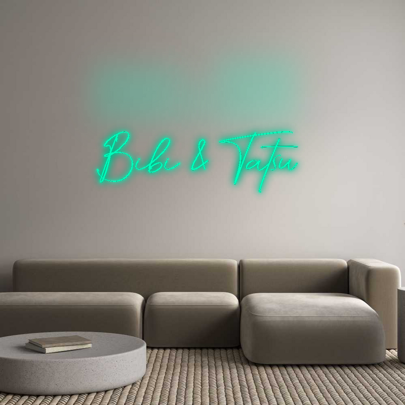 Konfigurator - Neon LED Flex - Personalisierter Indoor Schriftzug Bibi & Tatsu