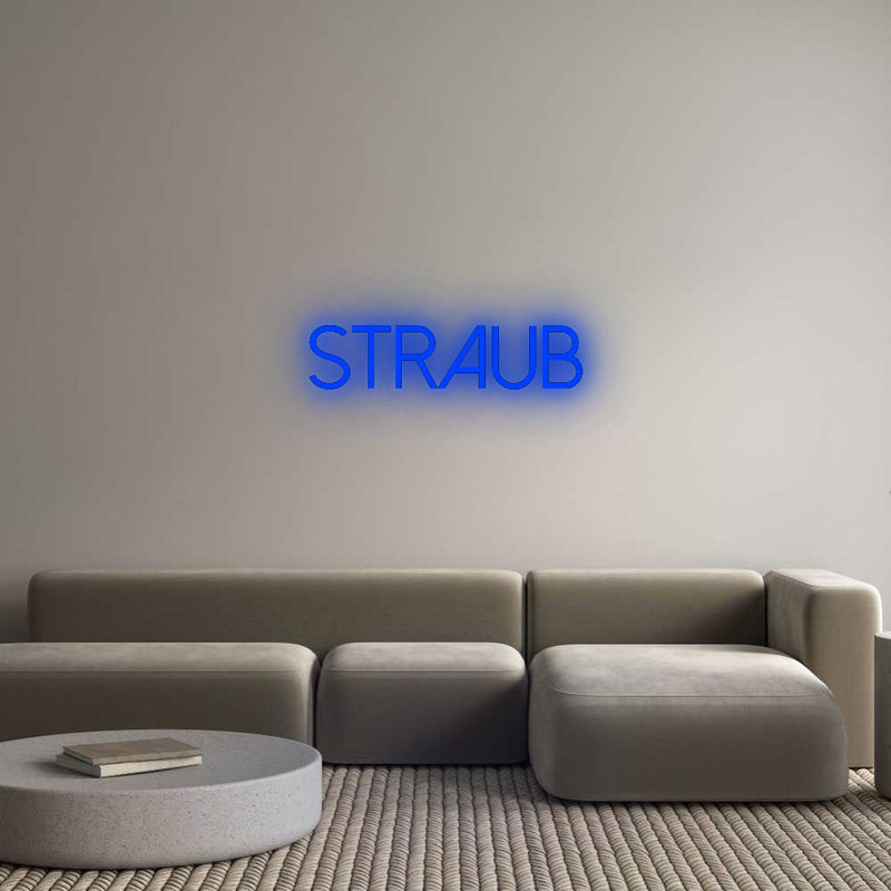 Konfigurator - Neon LED Flex - Personalisierter Indoor Schriftzug Straub