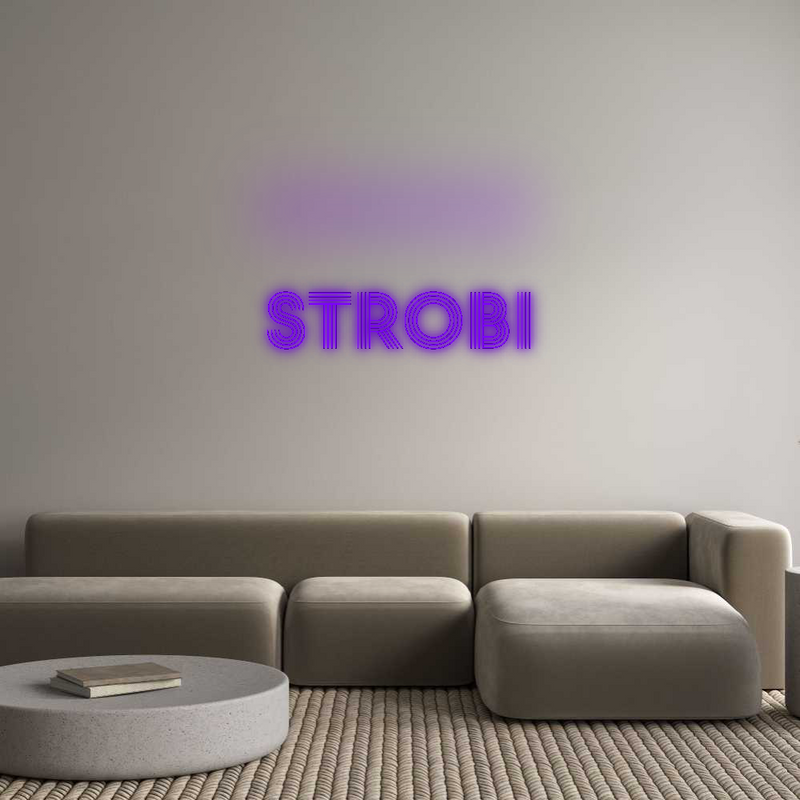 Konfigurator - Neon LED Flex - Personalisierter Indoor Schriftzug strobi