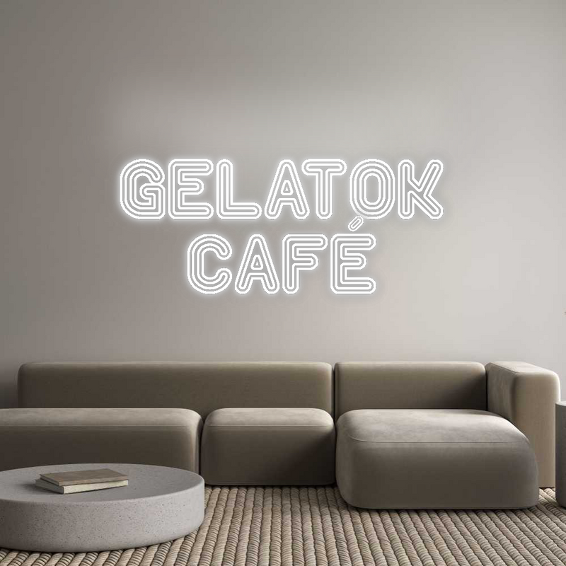 Konfigurator - Neon LED Flex - Personalisierter Indoor Schriftzug GELATOK
Café