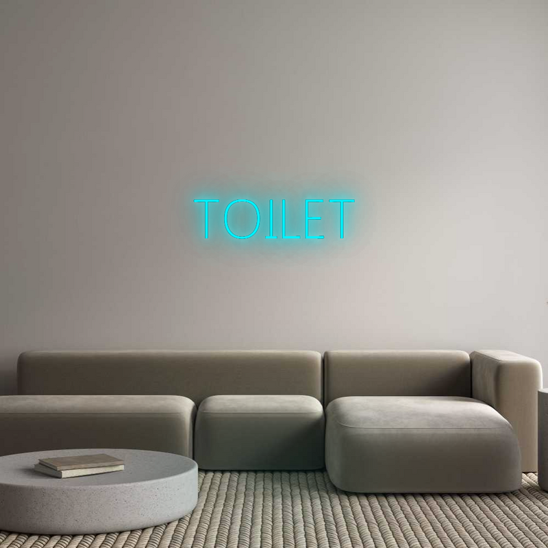 Configurateur - Neon LED Flex - Enseigne néon intérieure personnalisée TOILET