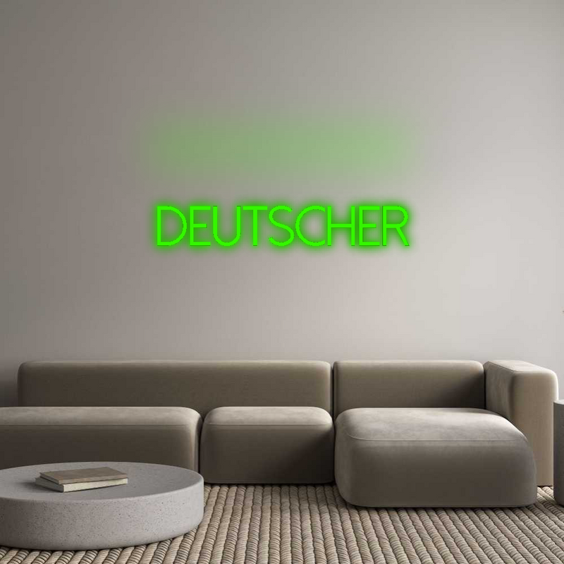 Konfigurator - Neon LED Flex - Personalisierter Indoor Schriftzug DEUTSCHER