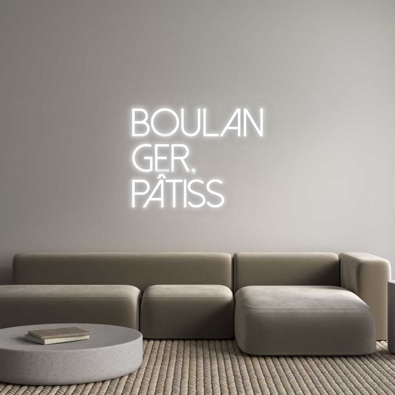 Configurateur - Neon LED Flex - Enseigne néon intérieure personnalisée Boulan
ger,
...