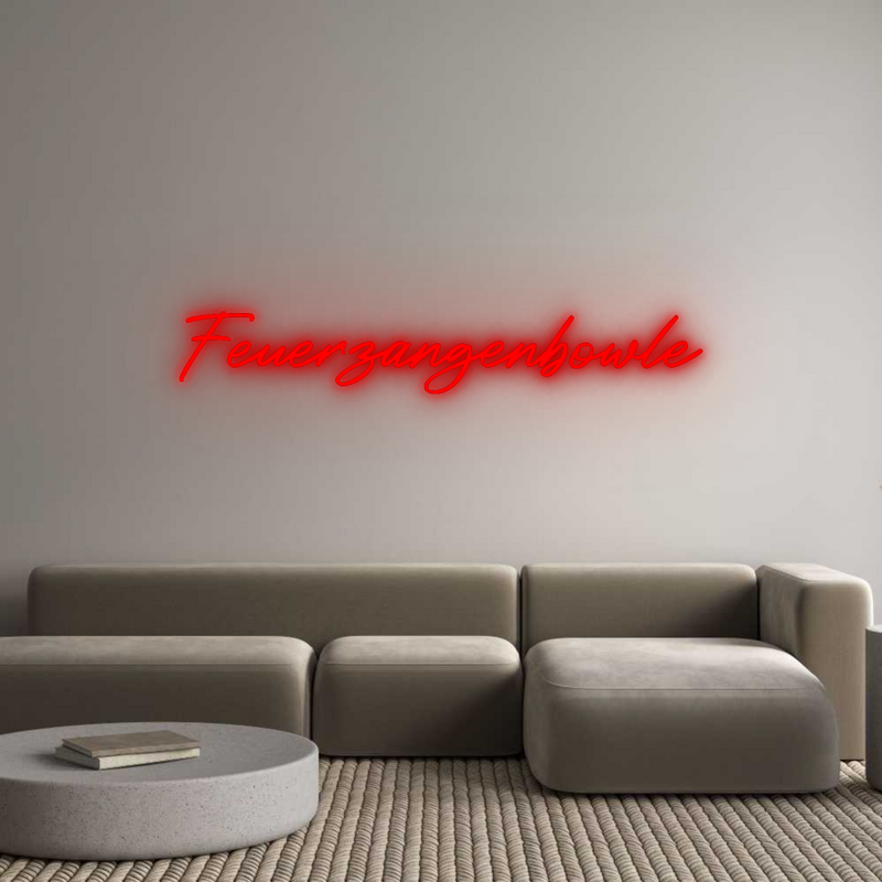 Konfigurator - Neon LED Flex - Personalisierter Indoor Schriftzug Feuerzangenbo...