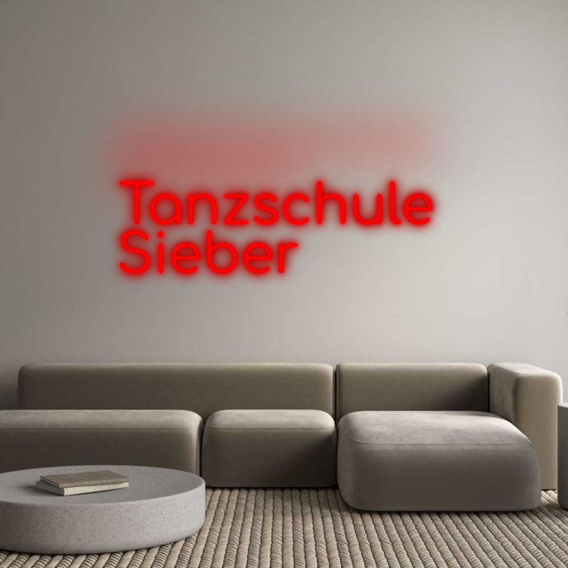 Konfigurator - Neon LED Flex - Personalisierter Indoor Schriftzug Tanzschule 
...