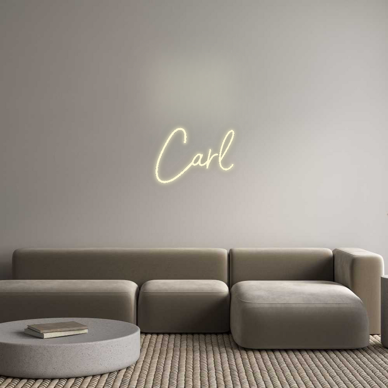 Konfigurator - Neon LED Flex - Personalisierter Indoor Schriftzug Carl