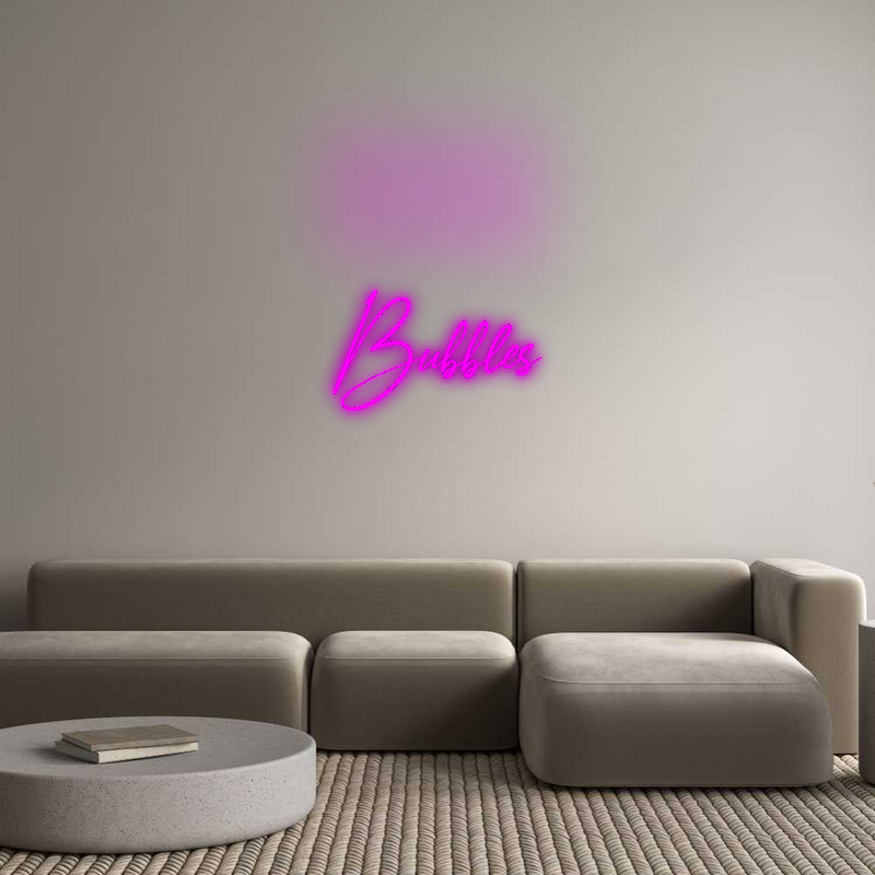 Konfigurator - Neon LED Flex - Personalisierter Indoor Schriftzug Bubbles