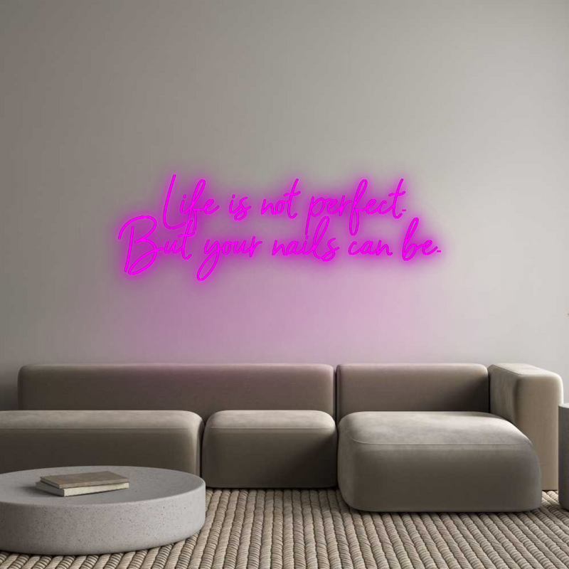 Konfigurator - Neon LED Flex - Personalisierter Indoor Schriftzug Life is not p...