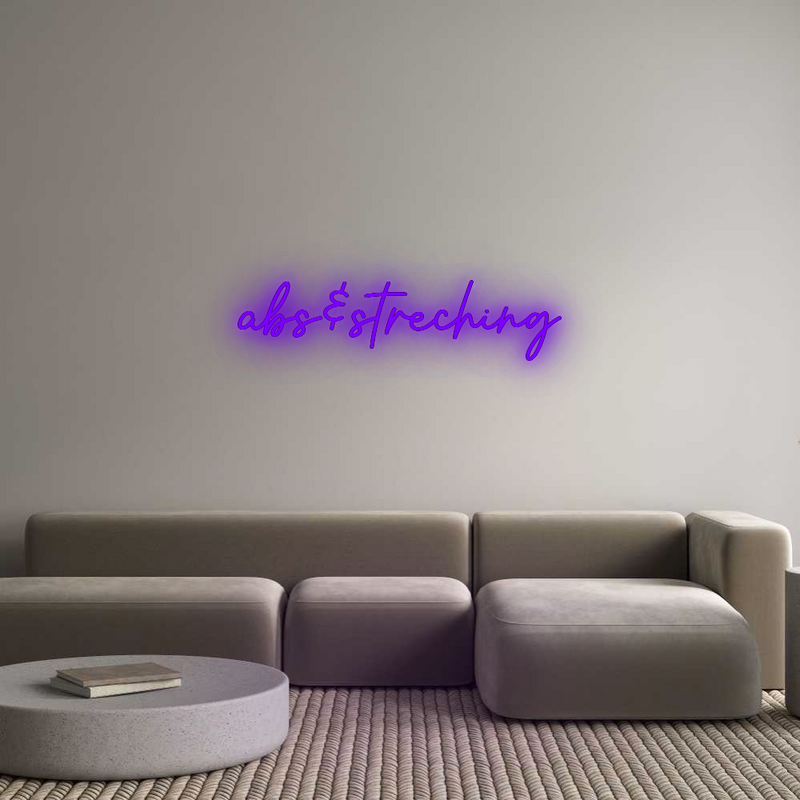 Konfigurator - Neon LED Flex - Personalisierter Indoor Schriftzug abs&streching