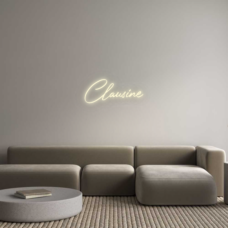 Konfigurator - Neon LED Flex - Personalisierter Indoor Schriftzug Clausine