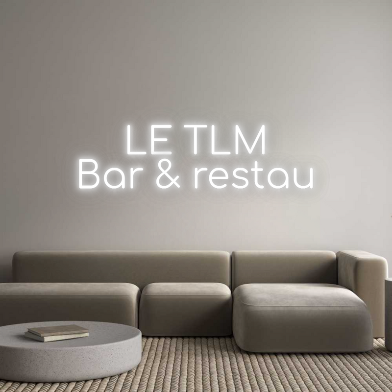 Configurateur - Neon LED Flex - Enseigne néon intérieure personnalisée LE TLM
Bar &...