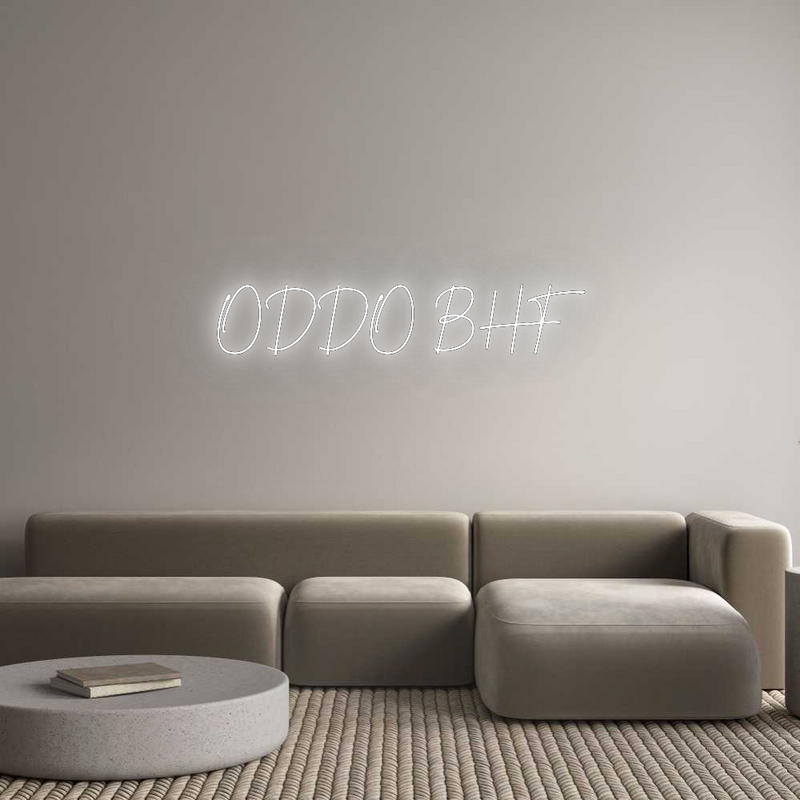 Konfigurator - Neon LED Flex - Personalisierter Indoor Schriftzug ODDO BHF