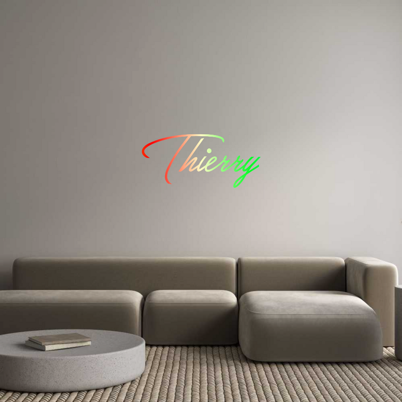 Konfigurator - Neon LED Flex - Personalisierter Indoor Schriftzug Thierry