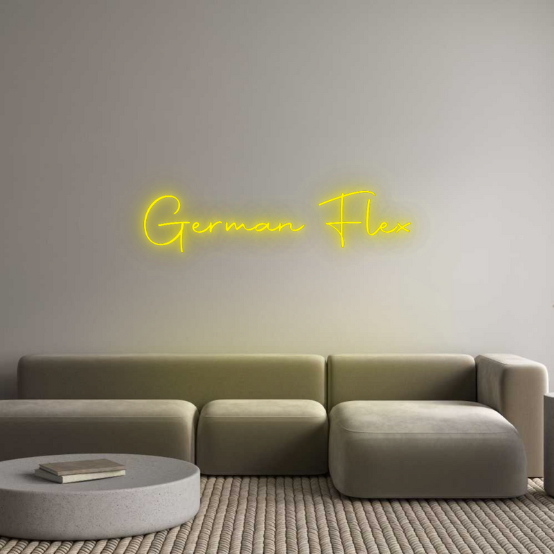 Konfigurator - Neon LED Flex - Personalisierter Indoor Schriftzug German Flex