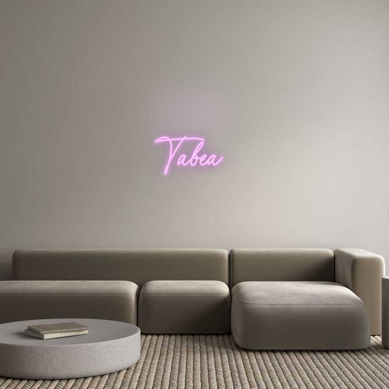 Konfigurator - Neon LED Flex - Personalisierter Indoor Schriftzug Tabea