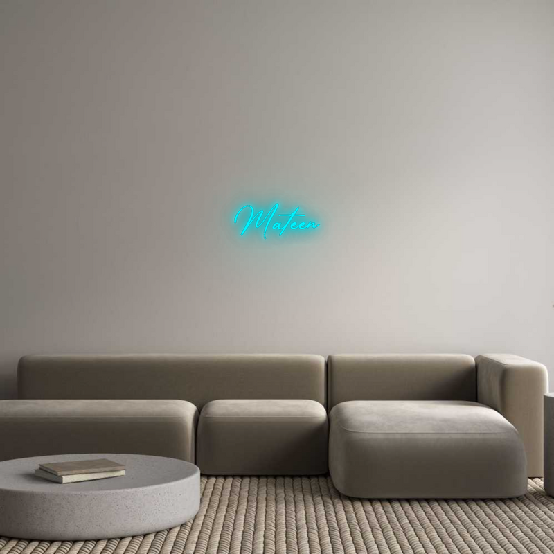 Konfigurator - Neon LED Liquid Acryl - Personalisierter Indoor & Outdoor Schriftzug Mateen