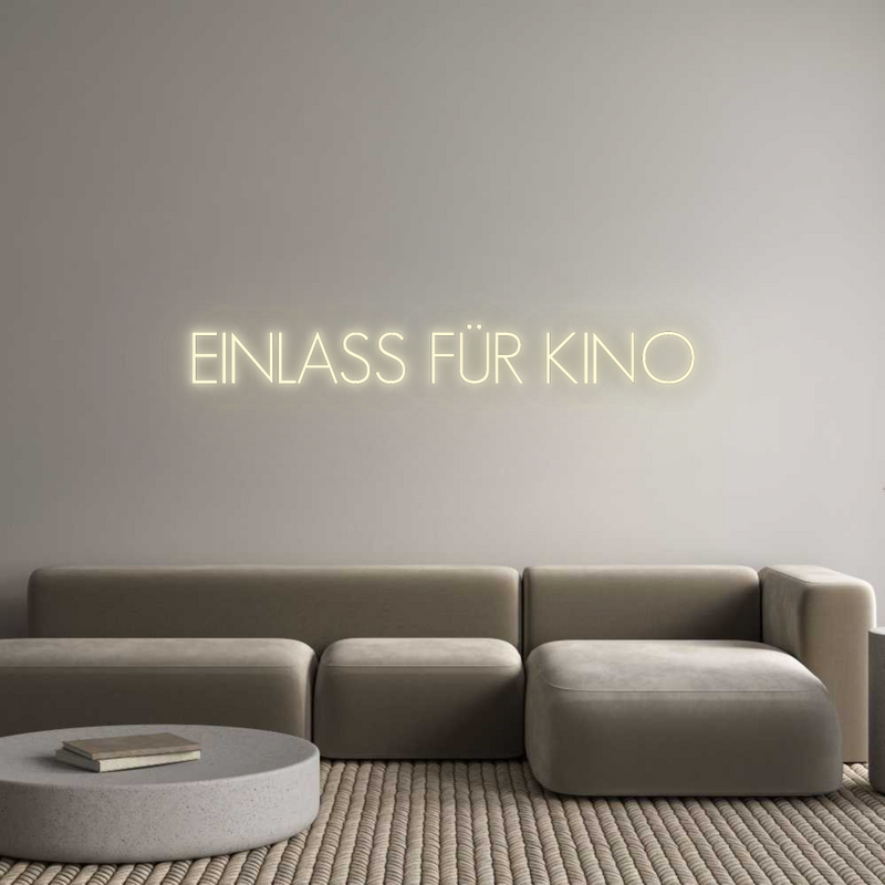 Konfigurator - Neon LED Flex - Personalisierter Indoor Schriftzug EINLASS FÜR K...