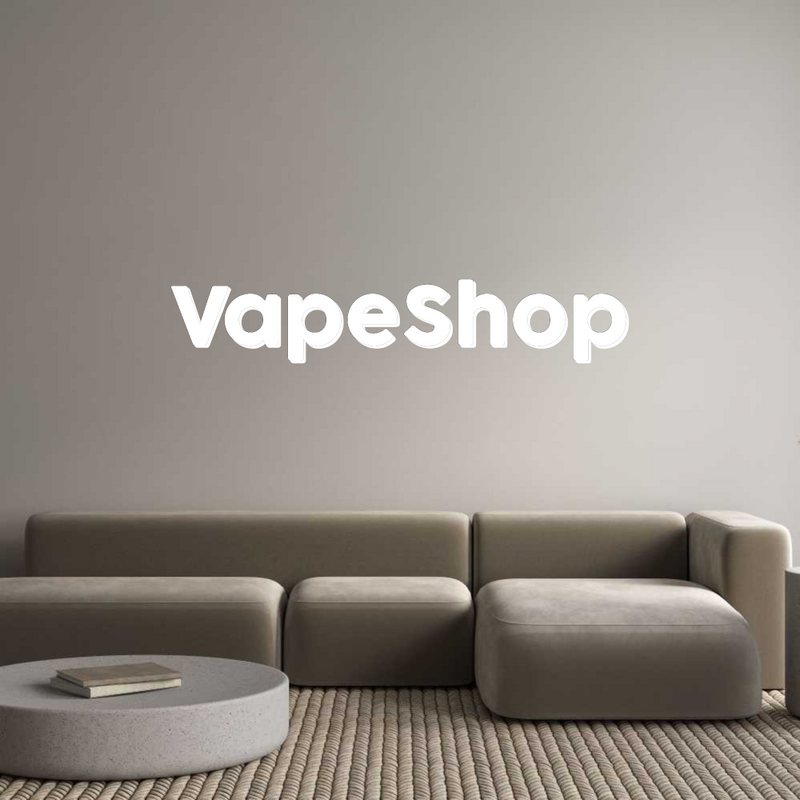 Konfigurator - Personalisierte Leuchtreklame & Leuchtbuchstaben VapeShop