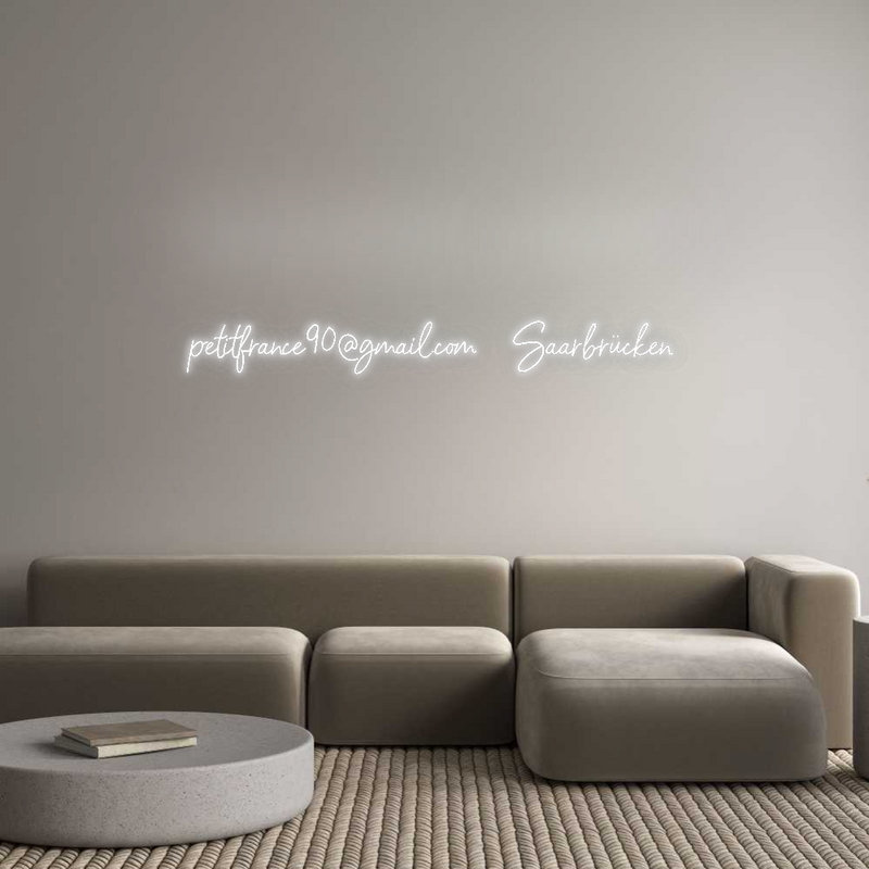 Konfigurator - Neon LED Flex - Personalisierter Indoor Schriftzug petitfrance90...