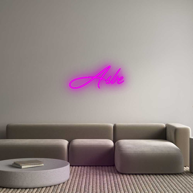 Konfigurator - Neon LED Flex - Personalisierter Indoor Schriftzug Asbe