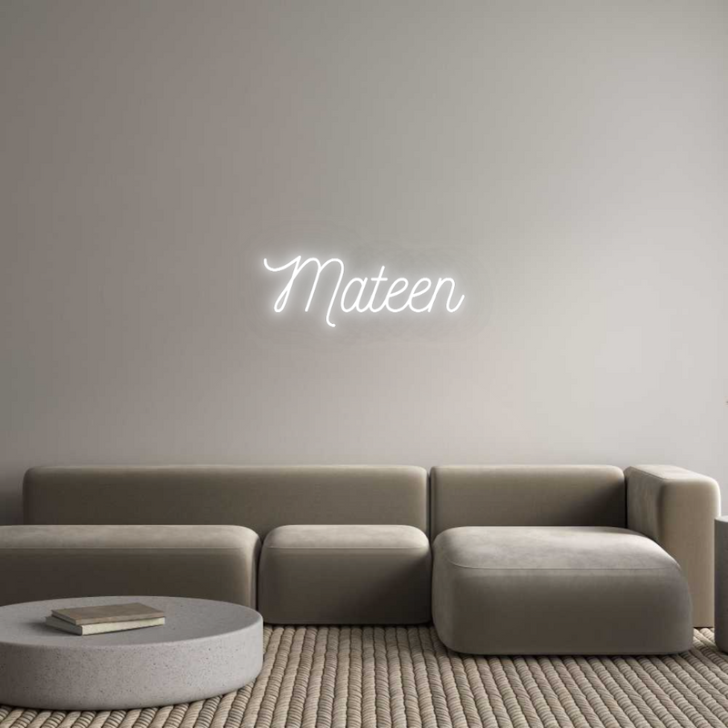 Konfigurator - Neon LED Flex - Personalisierter Indoor Schriftzug Mateen