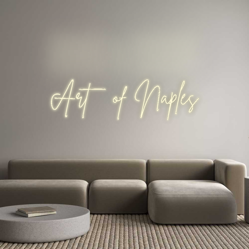 Konfigurator - Neon LED Flex - Personalisierter Indoor Schriftzug Art of Naples