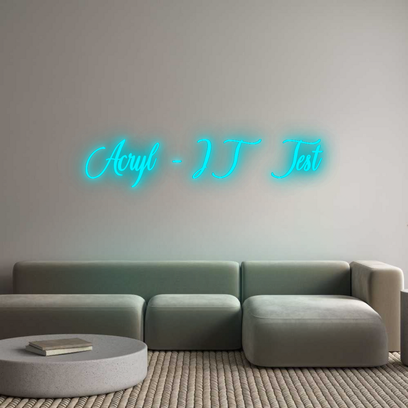 Configuratore - Neon LED Liquid Acryl - Scritte al neon personalizzate per interni ed esterni Acryl - IT Test