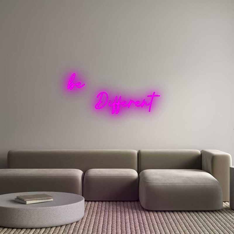 Konfigurator - Neon LED Flex - Personalisierter Indoor Schriftzug be
    Diffe...