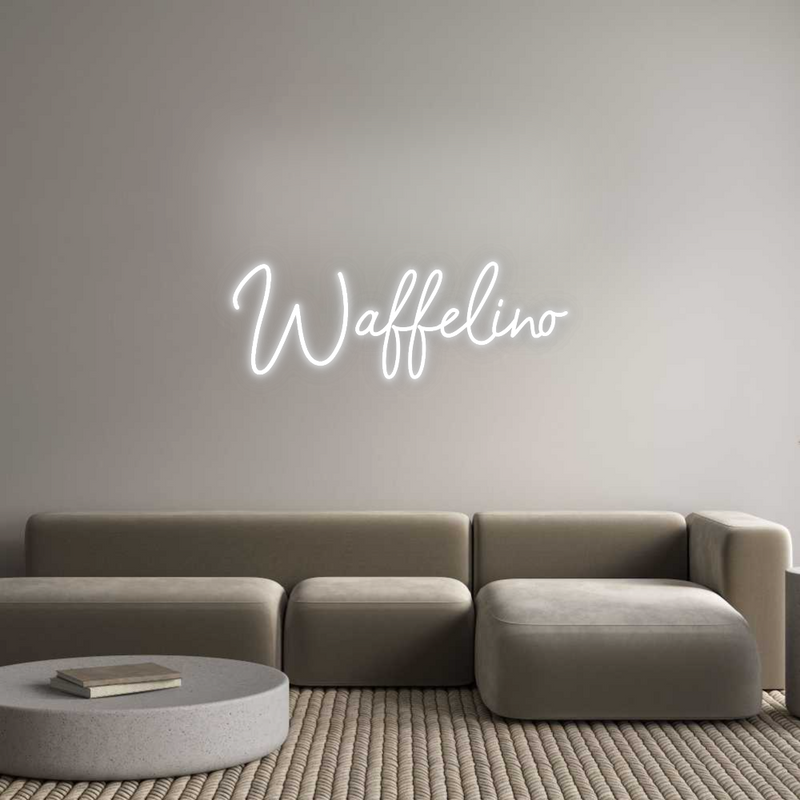 Konfigurator - Neon LED Flex - Personalisierter Indoor Schriftzug Waffelino