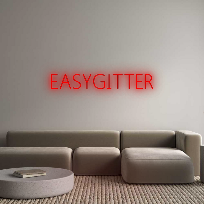 Konfigurator - Neon LED Flex - Personalisierter Indoor Schriftzug EASYGITTER