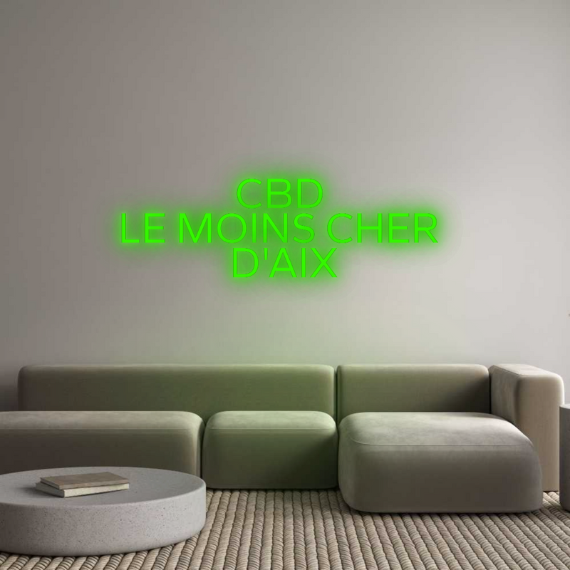 Configurateur - Neon LED Flex - Enseigne néon intérieure personnalisée CBD 
LE MOIN...