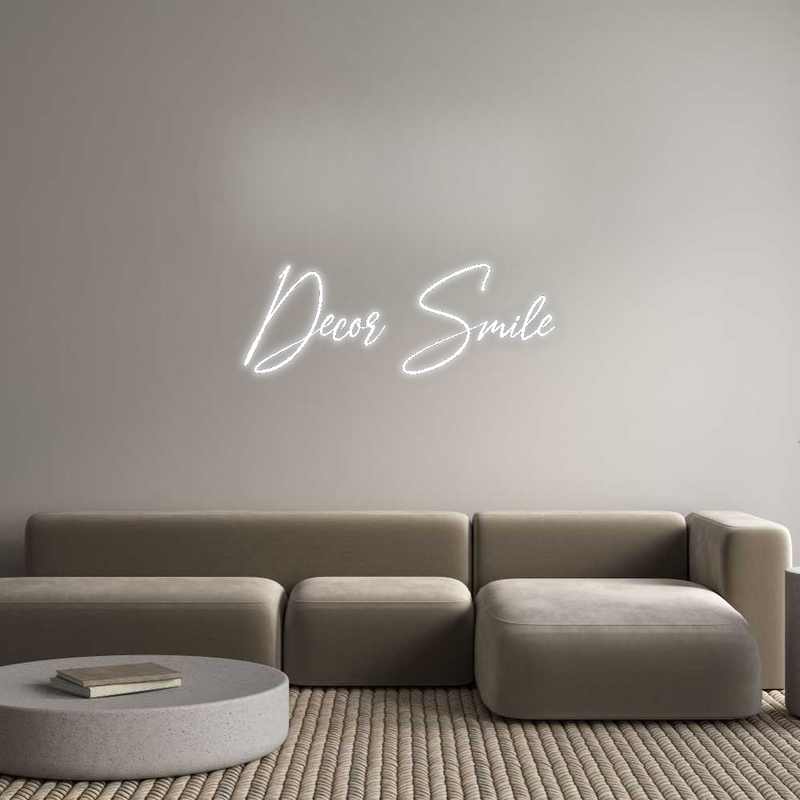 Konfigurator - Neon LED Flex - Personalisierter Indoor Schriftzug Decor Smile