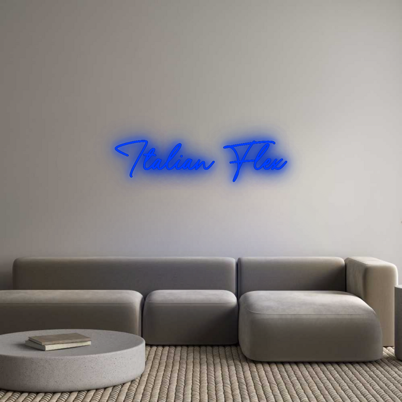 Konfigurator - Neon LED Flex - Personalisierter Indoor Schriftzug Italian Flex