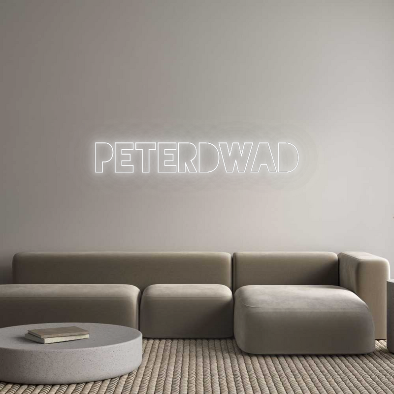 Konfigurator - Neon LED Flex - Personalisierter Indoor Schriftzug Peterdwad