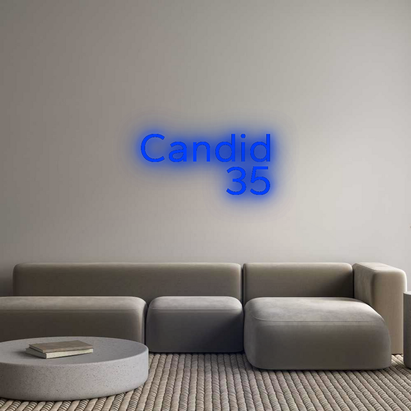 Konfigurator - Neon LED Flex - Personalisierter Indoor Schriftzug Candid
     ...