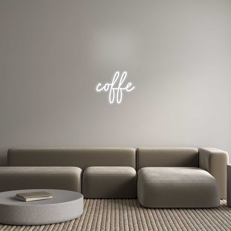 Konfigurator - Neon LED Flex - Personalisierter Indoor Schriftzug coffe