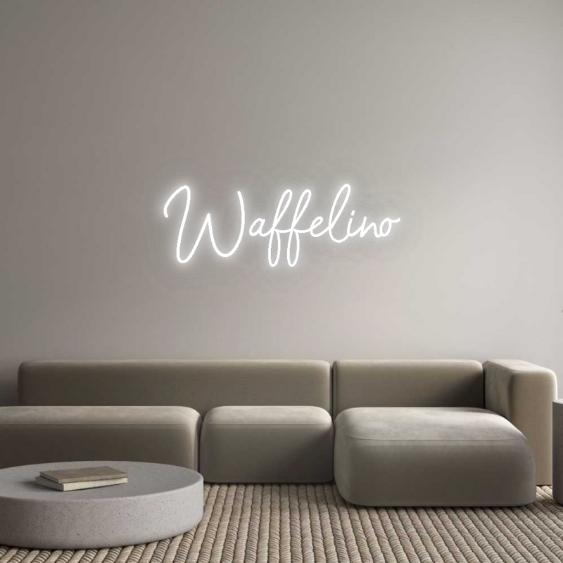 Konfigurator - Neon LED Flex - Personalisierter Indoor Schriftzug Waffelino