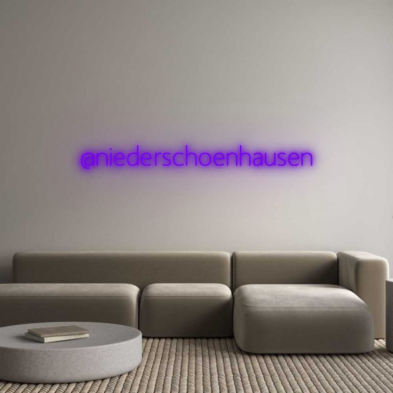 Konfigurator - Neon LED Flex - Personalisierter Indoor Schriftzug @niederschoen...