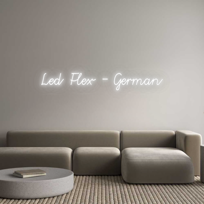 Konfigurator - Neon LED Flex - Personalisierter Indoor Schriftzug Led Flex - Ge...