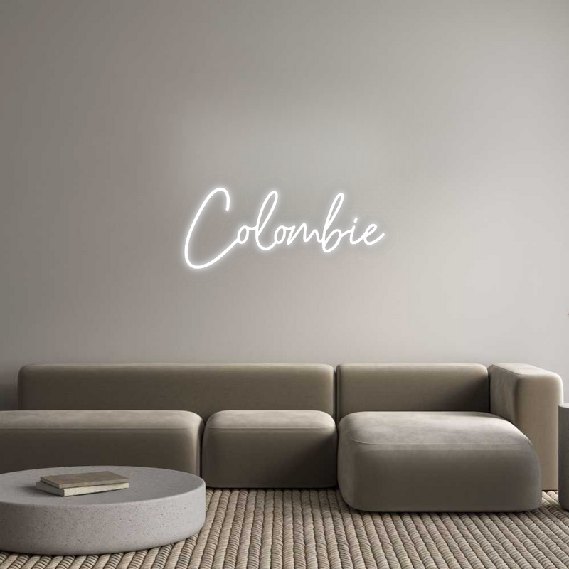 Configurateur - Neon LED Flex - Enseigne néon intérieure personnalisée Colombie